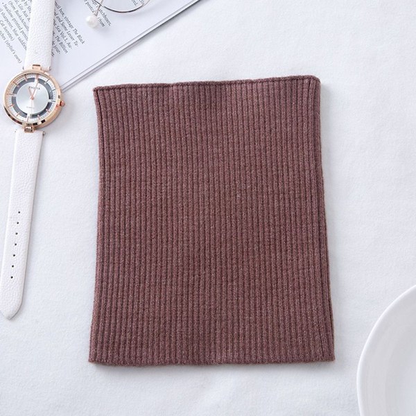 Dame falsk krage Avtakbar halv Cashmere Small Bana Koreansk Deep camel Average size