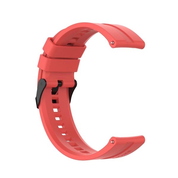 Punainen Punainen yhteensopiva Huawei Watch Gt 2 46mm kellonrannekkeen kanssa mustalla soljella