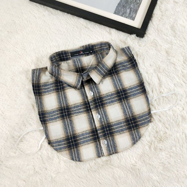 Dame falsk krage Dekorativ genser Genser Matchende Poin Blue and White M within 55kg