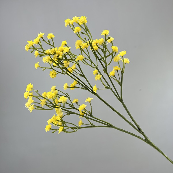 Blød Gel Simulation Gypsophila Kunstige Blomster Bryllup Hjemmeindretning yellow