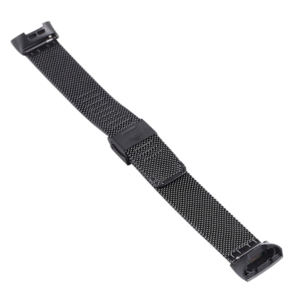 Sort Sort Milanese Urrem kompatibel med Fitbit Charge 4