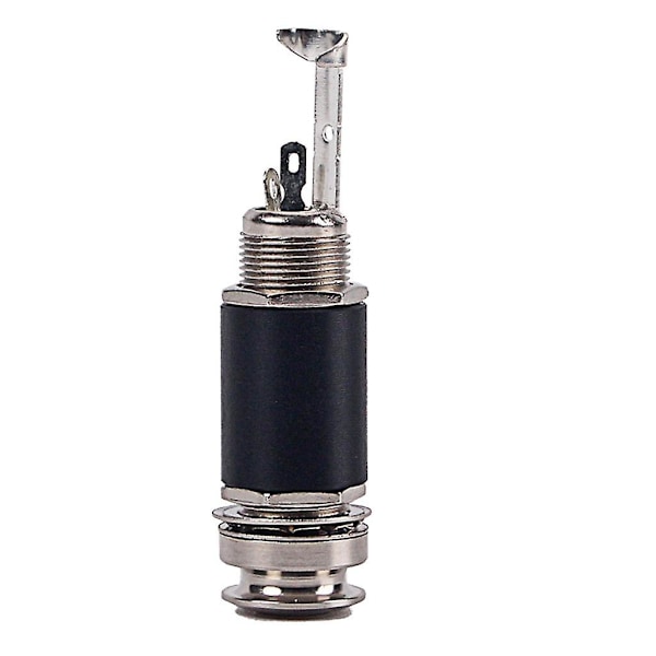 6,35 mm 1/4 tums Gitarrmikrofon Stereo Jack Elektrisk Kontakt Gitarrmikrofon Utgång