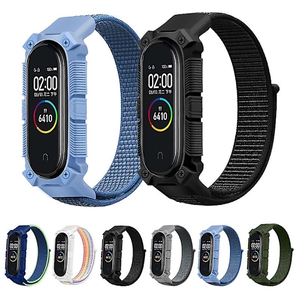 Fargerik nylonrem kompatibel med Xiaomi Mi Band 6 / 5 / 4 / 3