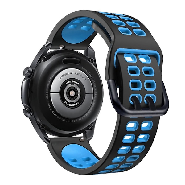 Svart Himmelsblå Svart Himmelsblå Silikonarmband kompatibelt med Huawei Watch Gt Runner