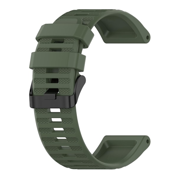 Armeijanvihreä silikoninen ranneke, yhteensopiva Garmin Fenix 6x Sapphire -kellon kanssa