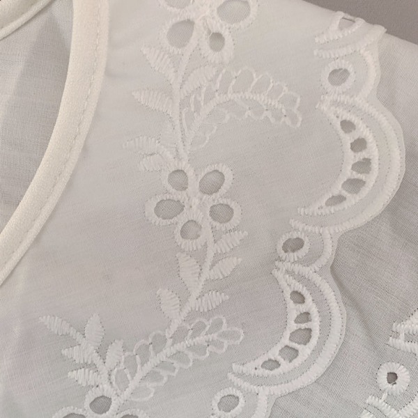 Dame falsk krage Avtakbart halvskjørt Snøring Avtakbar A W032 pearl collar 48cm
