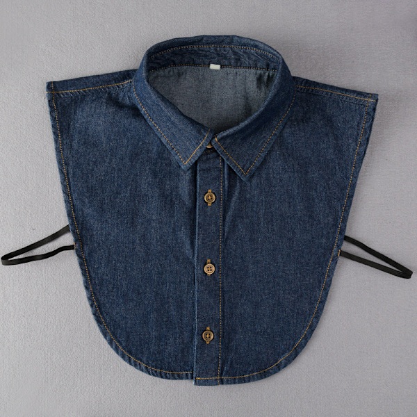 Naisten tekoviulus irrotettava puoli, talvinen denim irrotettava Adult round denim smalt