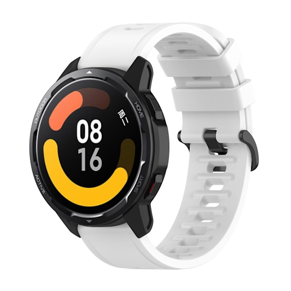 Vit Vitt Silikonarmband kompatibelt med Xiaomi Watch S1 Active / Watch Color 2 kompatibelt med Xiaomi Watch S1 Active / Watch Color 2