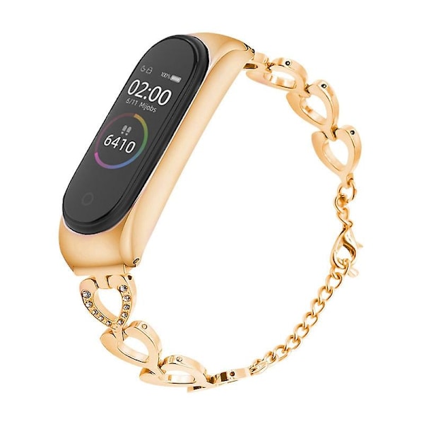 Kompatibel med Xiaomi Mi Band 3 / 4 urrem, Farve: Guld Guld