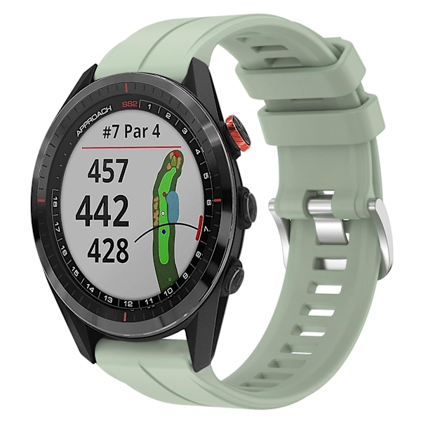 Pebermynte Grøn Silikone Urrem kompatibel med Garmin Approach S62