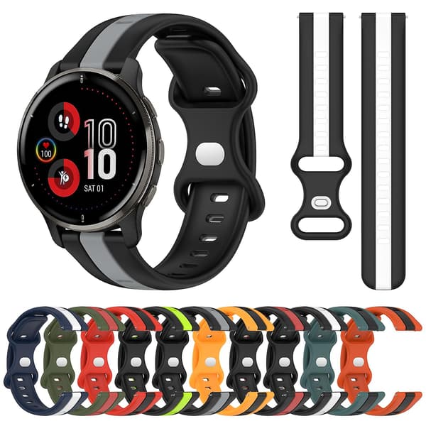 Silikonarmband kompatibelt med Garmin Venu 2 Plus