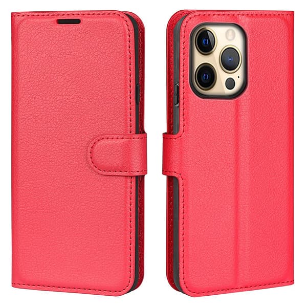 Fodral för iPhone 16pro röd Flip Anpassning