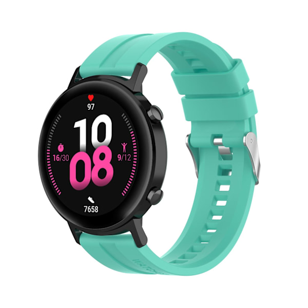 Aurora Blue Aurora Blue kompatibel med Huawei Watch Gt 2 42mm urrem med sølvspænde