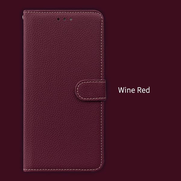 Fodral för iPhone 14 Plus Claret Plånbok med Korthållare Flip Magnetisk Exklusivt