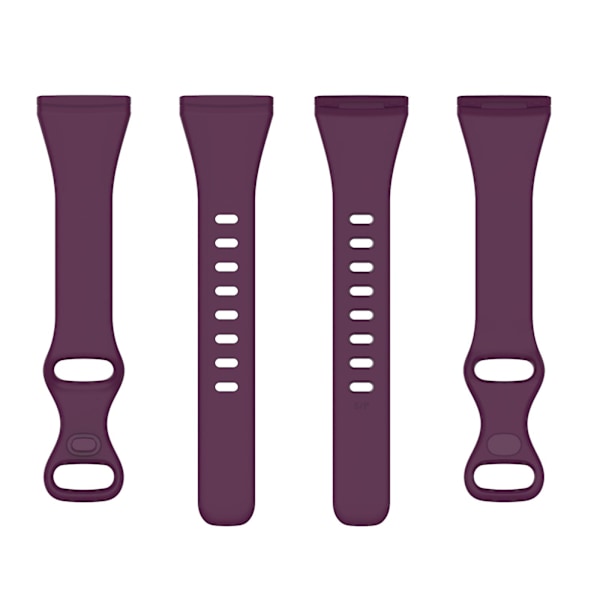 Mörklila Mörklila kompatibel med Fitbit Versa 4 / Versa 3 / Sense TPU Klockarmband, Storlek: L