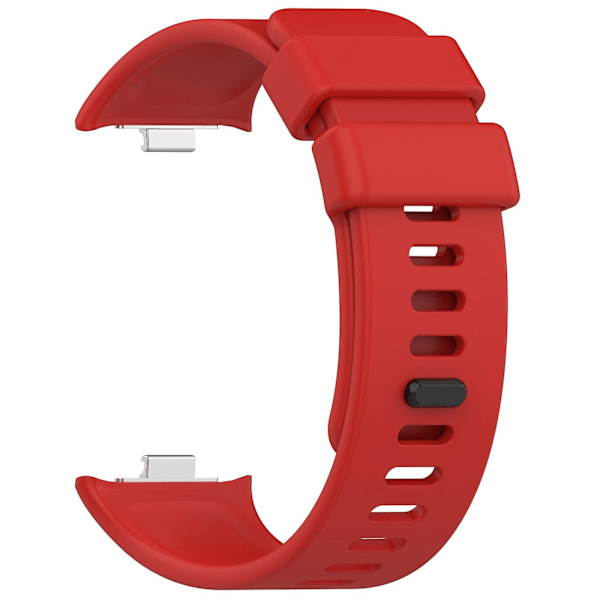 Punainen yksivärinen silikonihihna, yhteensopiva Redmi Watch 4:n kanssa