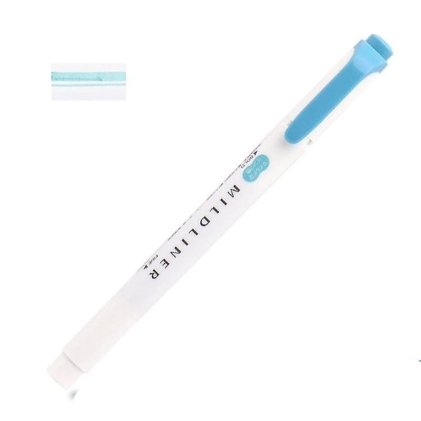 Mildliner Double Headed Highlighter / Marker Pen Blue1