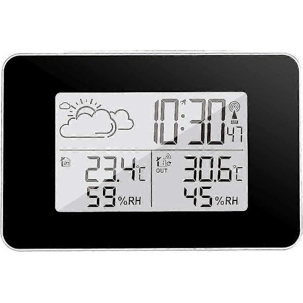 Trådlös Väderstation Digital Väderstation Inomhus Och Utomhus Väderstation Prognos Termometer Sensor Klocka Hem Hygrometer
