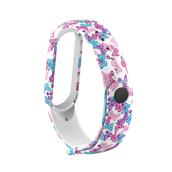 Fjärilar Fjärilar kompatibelt med Xiaomi Mi Band 5 Tpuwatchband