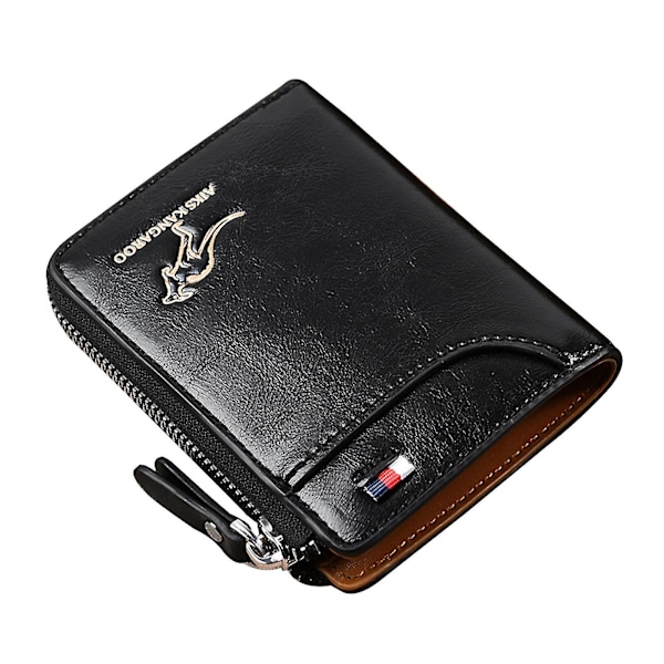20% alennus miesten RFID-suojatulla vetoketjullisella henkilökorttikotelolla Black