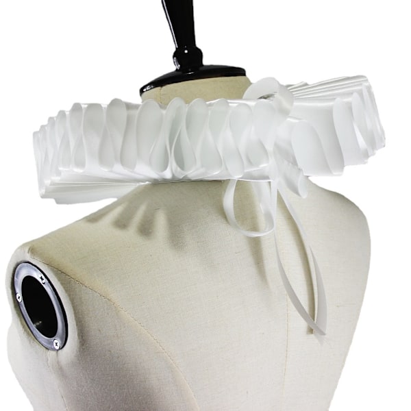 Dame falsk krage Avtakbar halv Klassisk Hmade Ruff Drama S Adult style