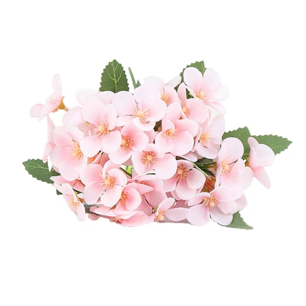 Keinotekoinen Begonia Kukka Oksa Varsi 5 Haarukka 35 Pää Kotihäät Juhlat Teko-Omenapuu Kukka Kukka-asetelma Sisä- ja Ulkokoristelu Valokuva Pink
