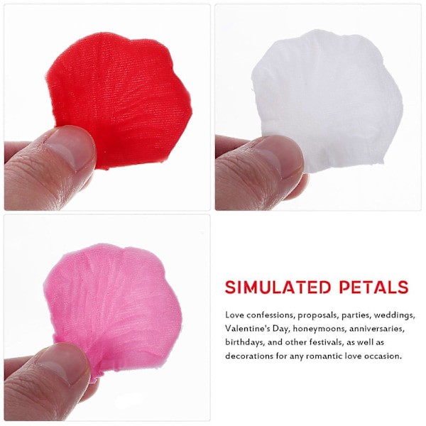 3000 stk. Rosenblade Simulation Blomsterblade Silkestof Dekorative Blade Bryllup Kunstige Blomsterblade