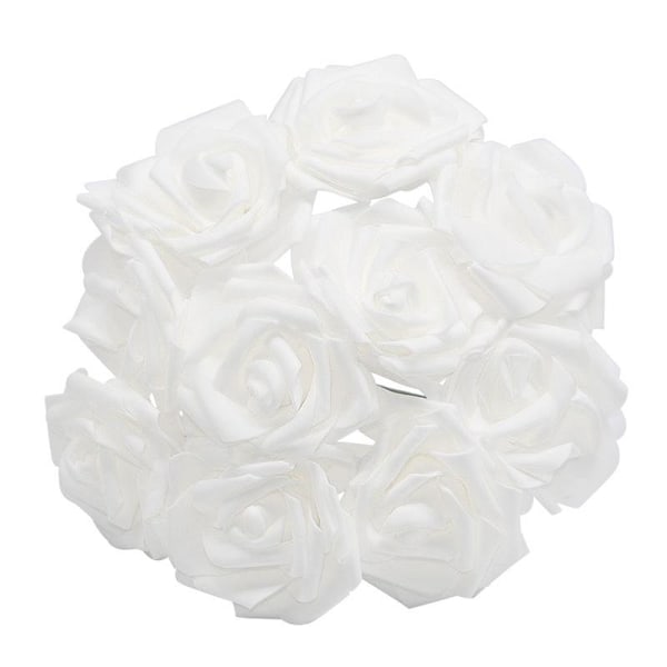 10/20/30 stk. 8 cm Kunstige PE Skum Rose Blomster Brudebuketter Til Bryllupsbord Hjemmefest Dekoration Burgundy 10pcs