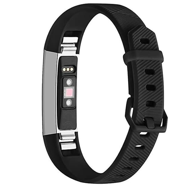 Sort Sort Ensfarvet Silikone Armbåndsrem