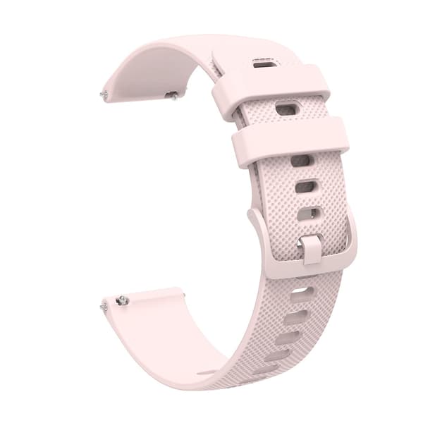 Rosa Rosa Knottrig Tonal Spänne Silikon Klockarmband 20mm