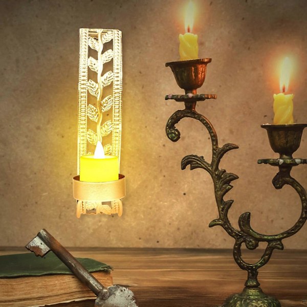 Hul Metall Vegglampe Lysestake - Hjemmeinnredning