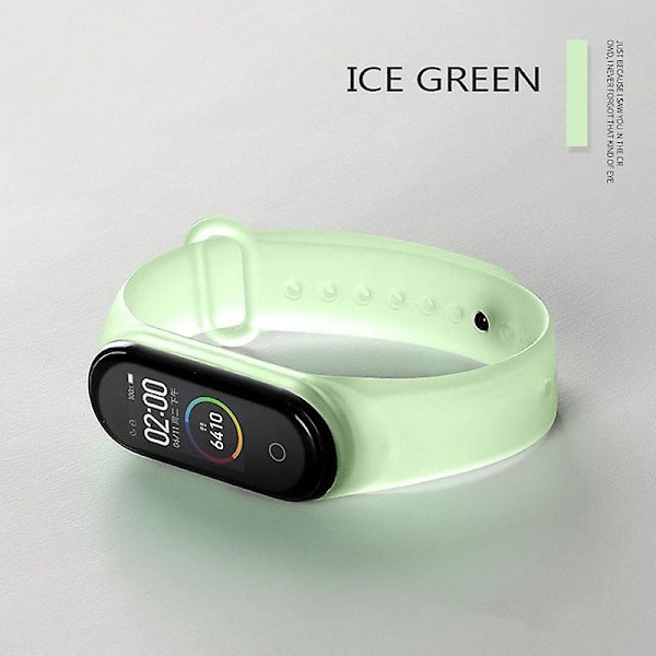 Green Green yhteensopiva Xiaomi Mi Band 6 (ca8856) silikonirannekkeen kanssa