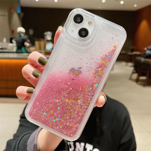 Kotelo iPhone 17 Glitter Silikoni Pinkki Noz28043