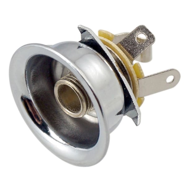 5x6.35mm 1/4\" Jack Plugg Sokkel Utgangsplate for TL Gitar Sølv