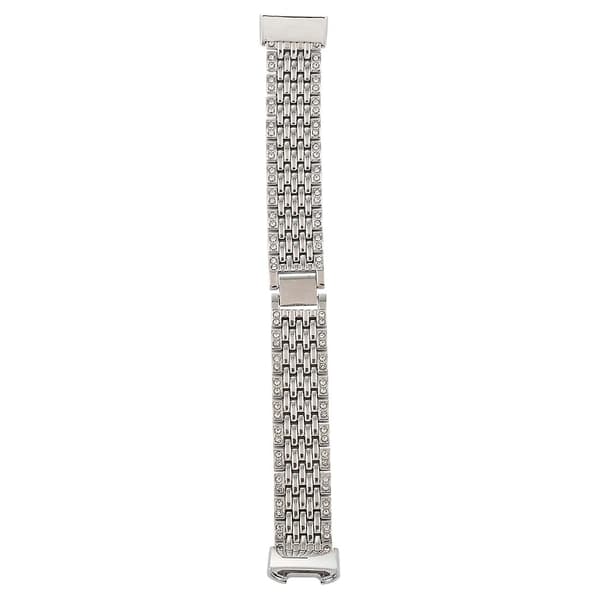 Sølv Sølv kompatibel med Fitbit Charge 3 diamantbesat urrem