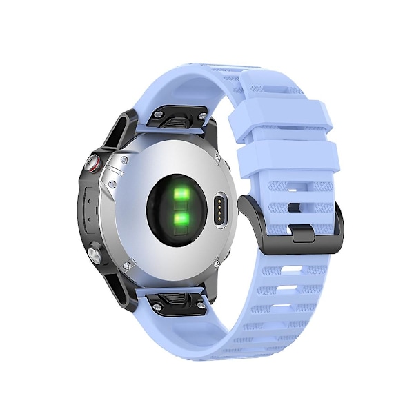 Krysantemum Blå Krysantemum Blå Officiell Textur Klockarmband kompatibelt med Garmin Fenix 6 22mm