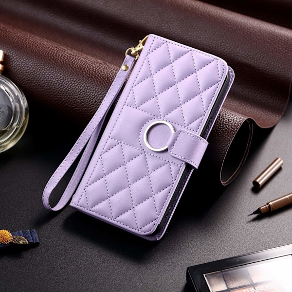Fodral för iPhone 15Plus Violet Flip ins väska