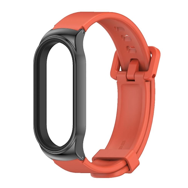 Orange Sort Orange Sort Silikone Urrem kompatibel med Xiaomi Mi Band 7 / 7 Nfc kompatibel med Xiaomi Mi Band 7 / 7 Nfc