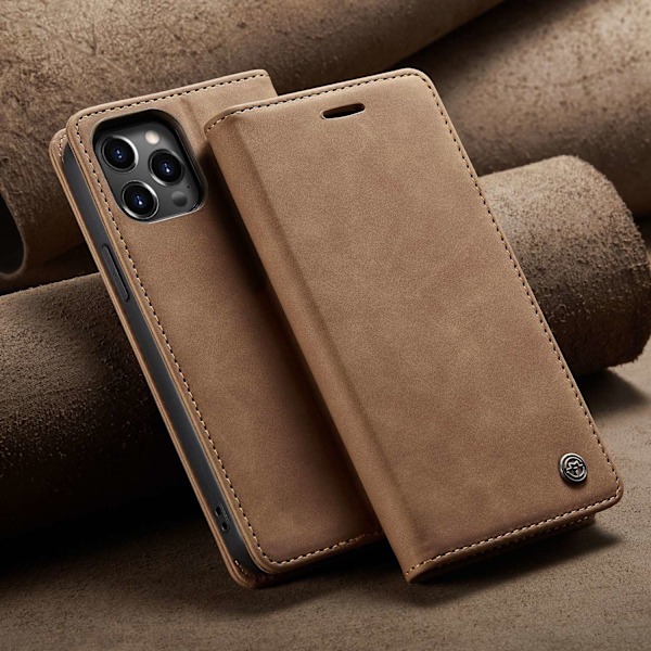 Etui til iPhone 14 Pro Max 6.7 brun Flip