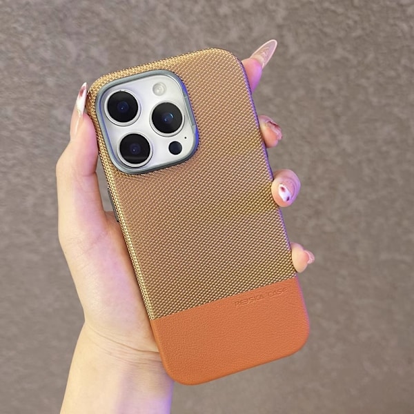Kotelo iPhone 16pro Max -puhelimelle, aavikkokultainen lohikäärmeen suomukuvioinen nahkainen magneettikiinnitys