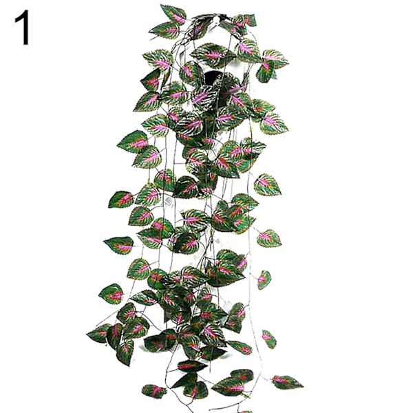 1 stk. Kunstig Plante Blad Vinstok Guirlande Have DIY Scene Fest Hjem Bryllupsdekoration