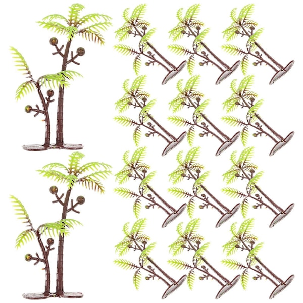 100 stk. Miniatyr Tremodell Simulering Kokosnøttre Landskap Layout Modell for Landskapsforming