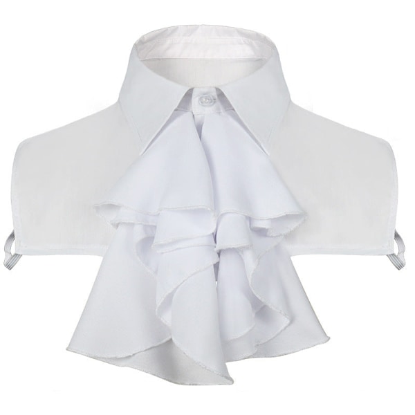 Dame falsk krage Avtakbar halv skjorte med den hvite Detac White Average size