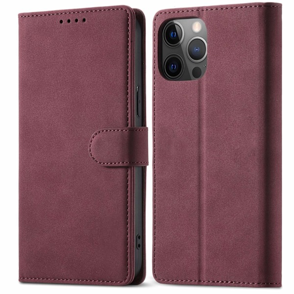 Kotelo iPhone 14 6.1 Viininpunainen Käännettävä