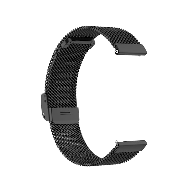 Sort Sort Metal Stål Mesh Rem kompatibel med Huawei Watch 3