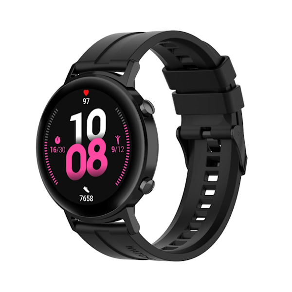 Musta Musta yhteensopiva Huawei Watch Gt 2 42mm kellonrannekkeen kanssa mustalla soljella
