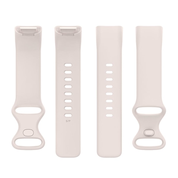 Moon White Moon White yhteensopiva Fitbit Charge 5 silikonirannekkeen S-koon kanssa