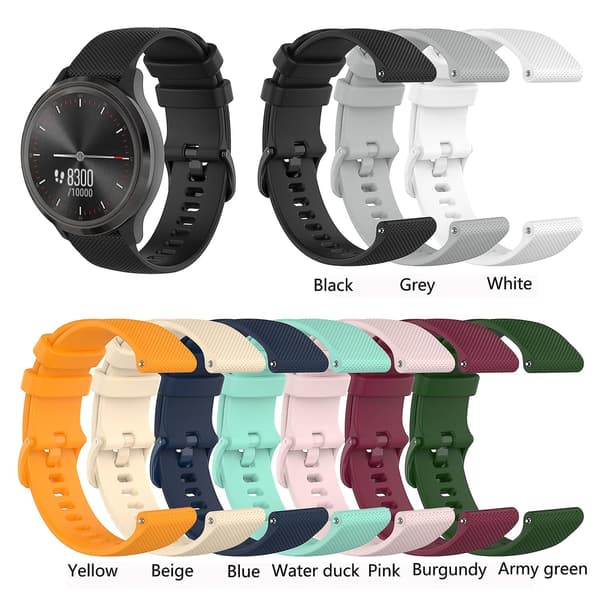 Sort Sort 22mm Ternet Silikonerem kompatibel med Xiaomi Watch S1