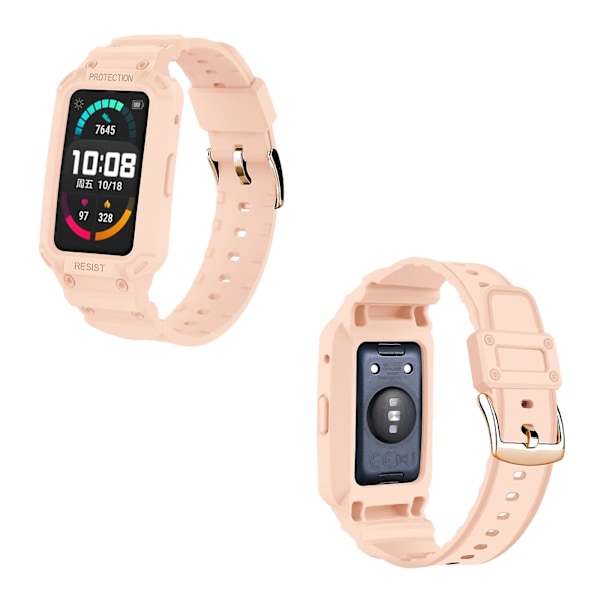 Rosa Rosa TPU Klockarmband kompatibelt med Huawei Watch Fit / Honor Watch Es