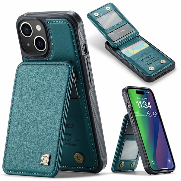 Etui til iPhone 15 Pro Max Blågrøn Flip